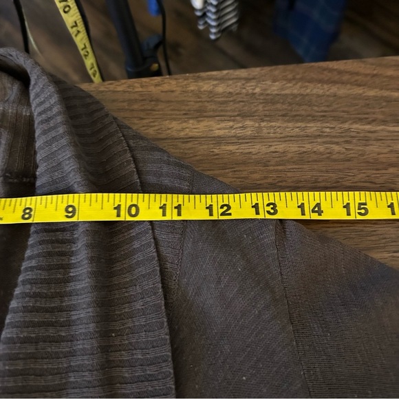 Wilfred Brown linen blend Cardigan Sweater with Waterfall Front *flaw M - Picture 10 of 15